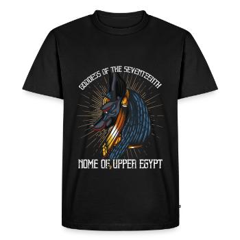 Anput dieu égyptien de la mort Myal Jackal - T-shirt Premium bio Homme - noir - Devant - Nico (187cm)