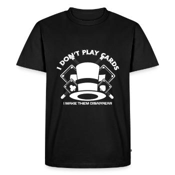 magician - Men's Premium Organic T-Shirt - black - Front - Nico (187cm)