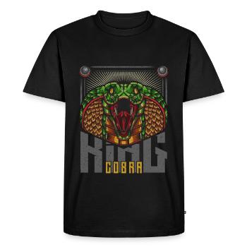 Serpent poison cobra roi cobra moderne - T-shirt Premium bio Homme - noir - Devant - Nico (187cm)