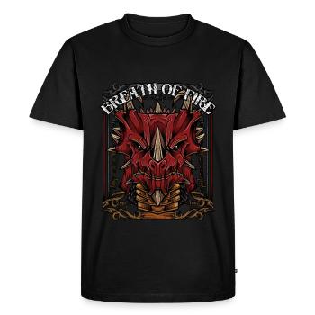 Créature mythique de dragon Légende de monstre de dragonfire - T-shirt Premium bio Homme - noir - Devant - Nico (187cm)