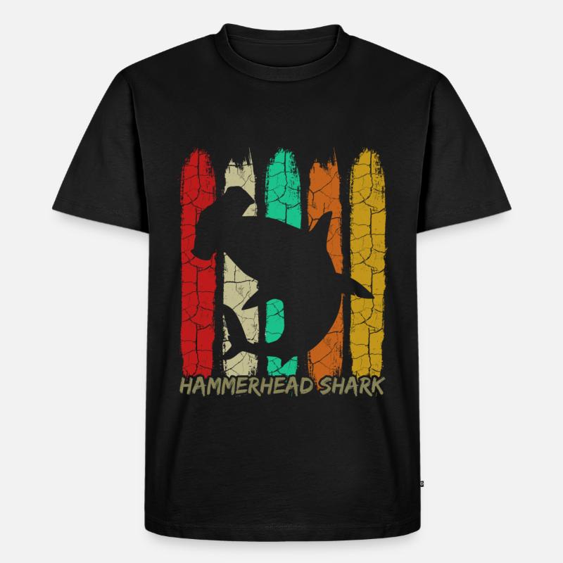 Hammerhai - Männer Premium Bio T-Shirt - Schwarz