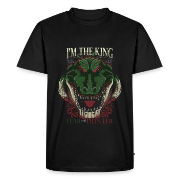 crocodile - T-shirt Premium bio Homme - noir - Devant - Nico (187cm)