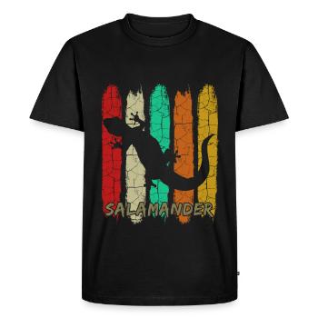 salamandre - T-shirt Premium bio Homme - noir - Devant - Nico (187cm)