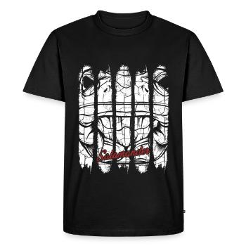 salamander - Men's Premium Organic T-Shirt - black - Front - Nico (187cm)