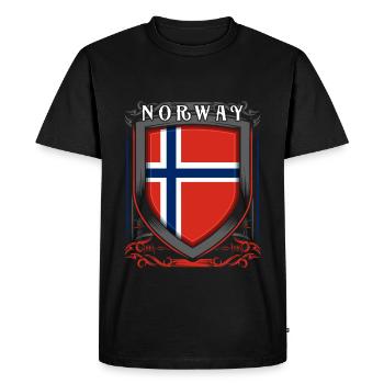 Norway - Men's Premium Organic T-Shirt - black - Front - Nico (187cm)