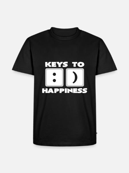 Nerdy - Männer Premium Bio T-Shirt - Schwarz