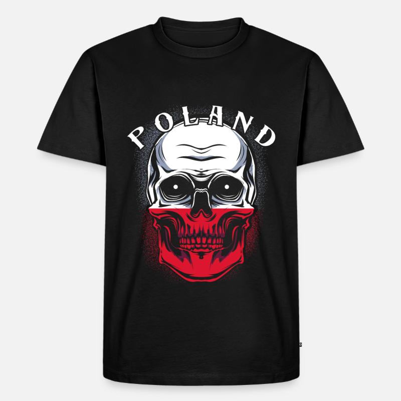 Polen - Männer Premium Bio T-Shirt - Schwarz