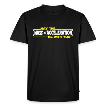 May the Force be with you - Men's Premium Organic T-Shirt - black - Front - Nico (187cm)