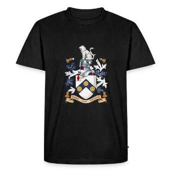 James Bond manteau-de-bras "Le monde ne suffit - T-shirt Premium bio Homme - noir - Devant - Nico (187cm)