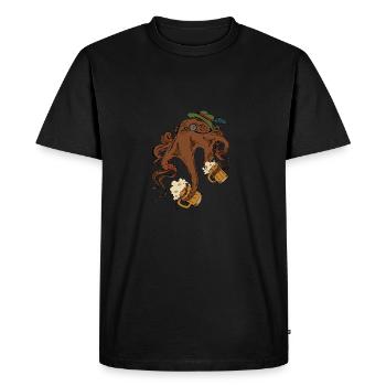 Bière Oktupus - T-shirt Premium bio Homme - noir - Devant - Nico (187cm)