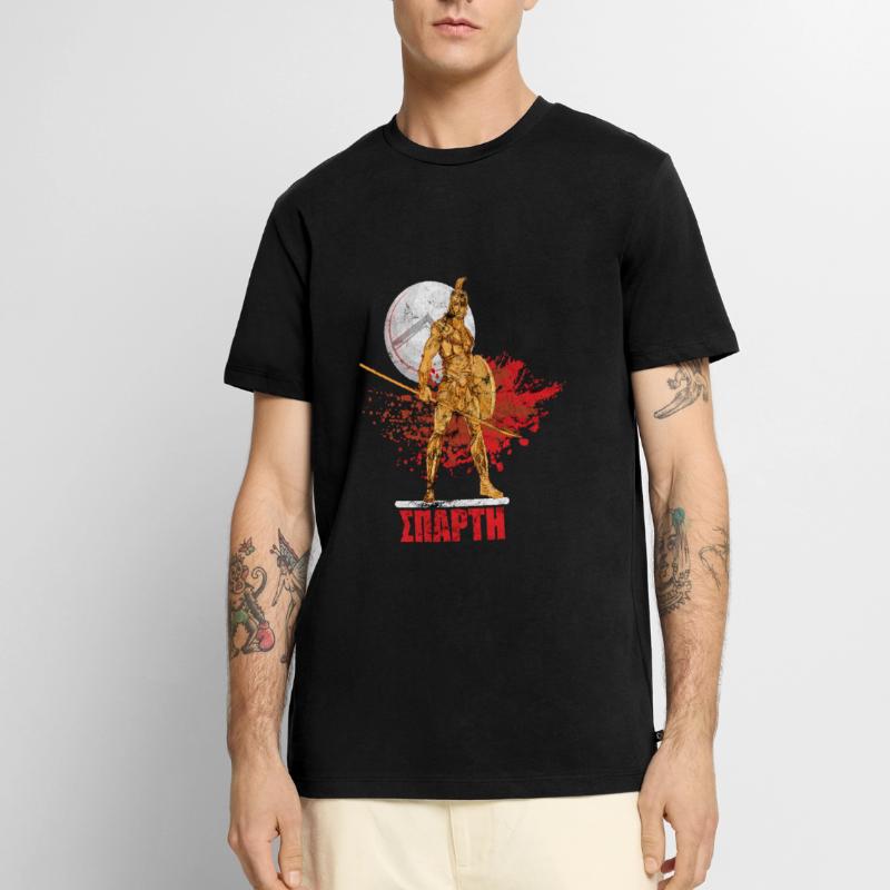 Sparta Warrior Lambda Shield Men's Premium Organic T-Shirt