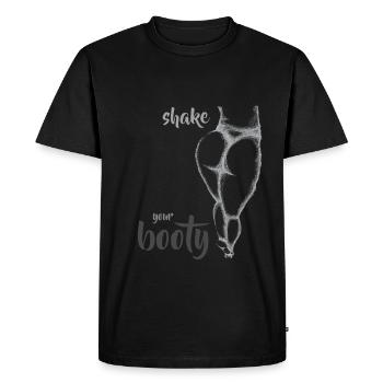 Shake your Booty - Men's Premium Organic T-Shirt - black - Front - Nico (187cm)