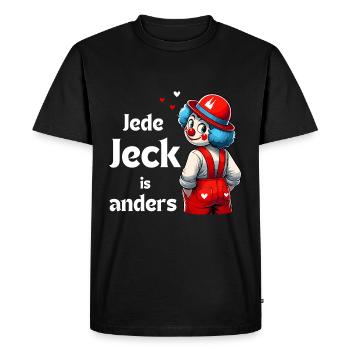 Carnaval Cologne Alaaf Clown Kölsch Rut Wiess Drôle - T-shirt Premium bio Homme - noir - Devant - Nico (187cm)