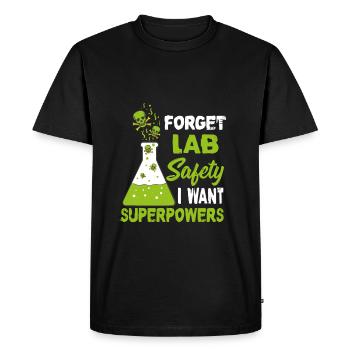 Chemist laboratory safety chemicals gift - Men's Premium Organic T-Shirt - black - Front - Nico (187cm)