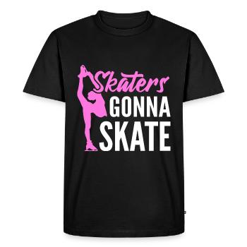 Les patineurs qui vont à Skate Skater - T-shirt Premium bio Homme - noir - Devant - Nico (187cm)