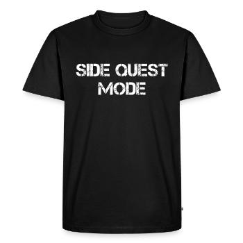 Mode Quête secondaire - T-shirt Premium bio Homme - noir - Devant - Nico (187cm)