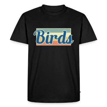 Bird Birds - Men's Premium Organic T-Shirt - black - Front - Nico (187cm)