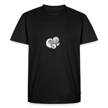 ammonites - T-shirt Premium bio Homme - noir - Devant - Nico (187cm)