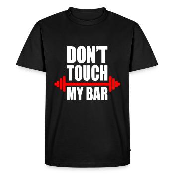 Dont touch my bar - T-shirt Premium bio Homme - noir - Devant - Nico (187cm)