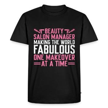Gestionnaire de SPA Emploi Bien-être Drôle Gestion de SPA Sayi - T-shirt Premium bio Homme - noir - Devant - Nico (187cm)