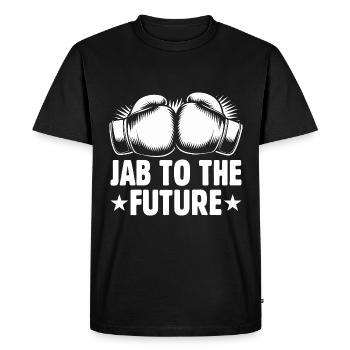 Jab To The Future Boxer Sports Gym de musculation - T-shirt Premium bio Homme - noir - Devant - Nico (187cm)