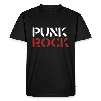 Punk Rock - Men's Premium Organic T-Shirt - black - Front - Nico (187cm)
