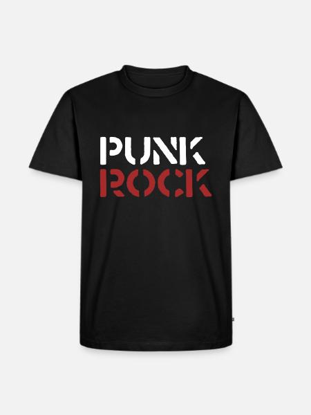 Punk Rock - Männer Premium Bio T-Shirt - Schwarz