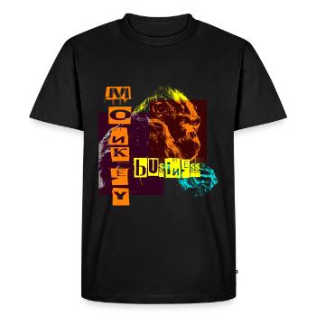 monkey business - T-shirt Premium bio Homme - noir - Devant - Nico (187cm)