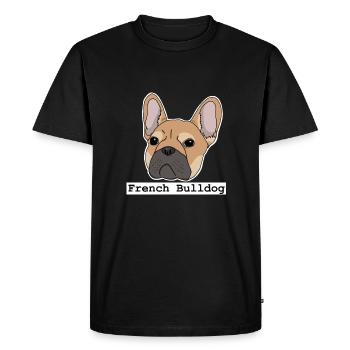 Bouledogue français, bouledogue français - T-shirt Premium bio Homme - noir - Devant - Nico (187cm)