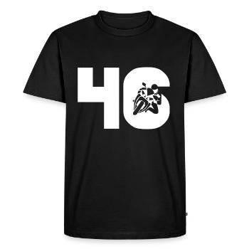 Voiture de sport automobile numéro 46 Moto - T-shirt Premium bio Homme - noir - Devant - Nico (187cm)
