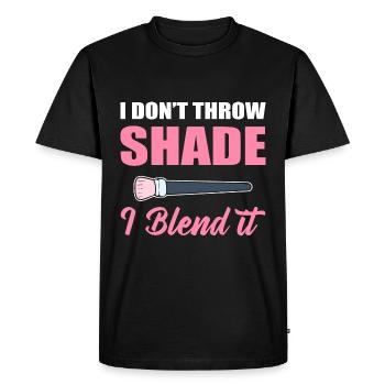 Spécialiste beauté maquillage - T-shirt Premium bio Homme - noir - Devant - Nico (187cm)