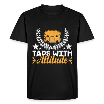 Drum Corps Marching Band Drum Corp Music Percussio - Men's Premium Organic T-Shirt - black - Front - Nico (187cm)