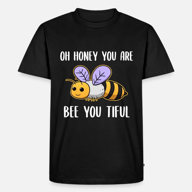 Lustiger Imker - Männer Premium Bio T-Shirt - Schwarz