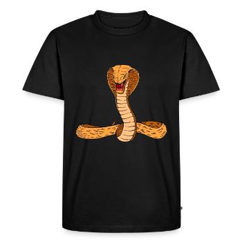 cobra - T-shirt Premium bio Homme - noir - Devant - Nico (187cm)