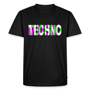 musique techno dj raver dubstep edm trance party - T-shirt Premium bio Homme - noir - Devant - Nico (187cm)