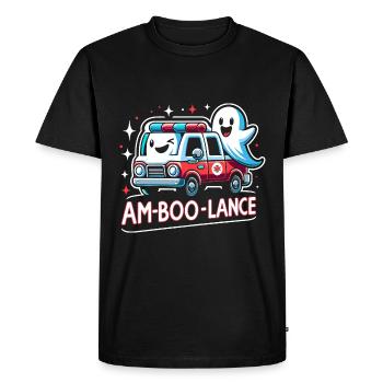 Am-Boo-Lance Ambulance Driver Paramedics EMS Hallo - Men's Premium Organic T-Shirt - black - Front - Nico (187cm)