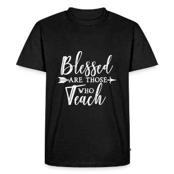 Teacher - T-shirt Premium bio Homme - noir - Devant - Nico (187cm)