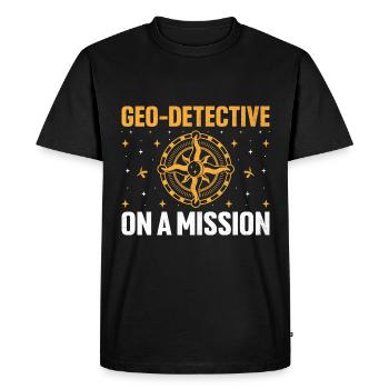 Géocaching Géocache Géocacher Funny Geocacher Sayi - T-shirt Premium bio Homme - noir - Devant - Nico (187cm)