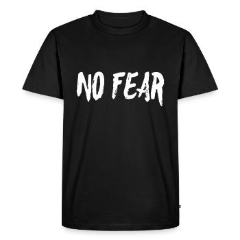 Ne t'inquiète pas - T-shirt Premium bio Homme - noir - Devant - Nico (187cm)