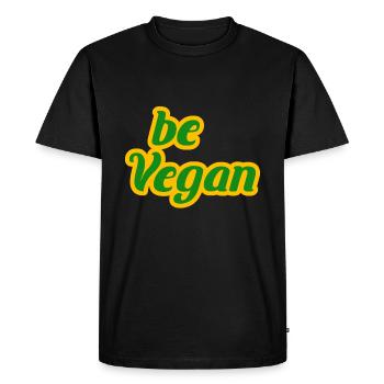 Vegan Veggie Veggi Fruit Vegetable Plants Gift - Men's Premium Organic T-Shirt - black - Front - Nico (187cm)