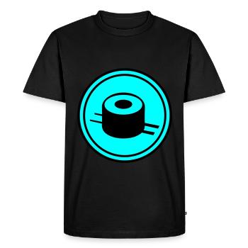 Sushi icon circle - Men's Premium Organic T-Shirt - black - Front - Nico (187cm)