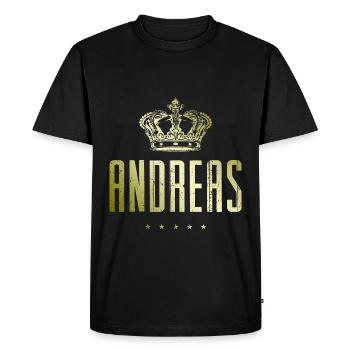 Andreas - T-shirt Premium bio Homme - noir - Devant - Nico (187cm)