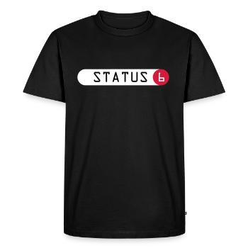 Statut 6 - Le T-shirt Service des incendies - T-shirt Premium bio Homme - noir - Devant - Nico (187cm)
