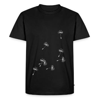 écrans de vol du pissenlit. cadeau - T-shirt Premium bio Homme - noir - Devant - Nico (187cm)