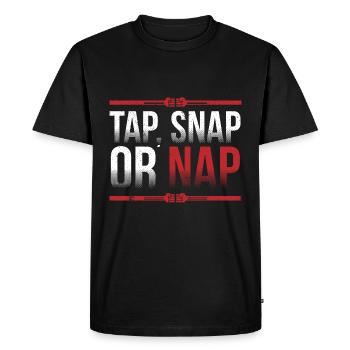 MMA Jiu-Jitsu Fight Tap Appuyez sur cadeau de sieste - T-shirt Premium bio Homme - noir - Devant - Nico (187cm)