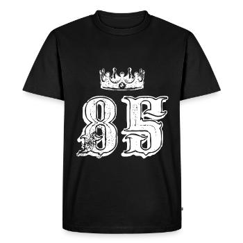 85 Number crown - Men's Premium Organic T-Shirt - black - Front - Nico (187cm)