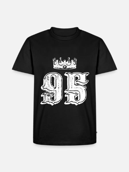 95 Couronne numérique - T-shirt Premium bio Homme - noir