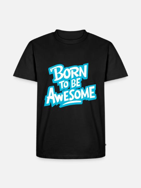 Né pour être génial - T-shirt Premium bio Homme - noir
