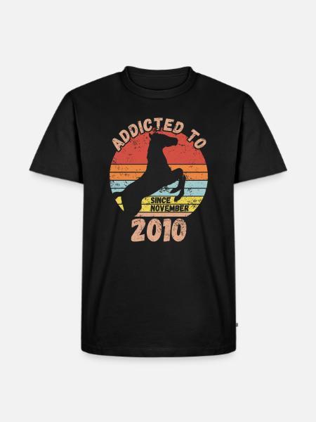 Anniversaire Équitation Novembre 2010 - T-shirt Premium bio Homme - noir
