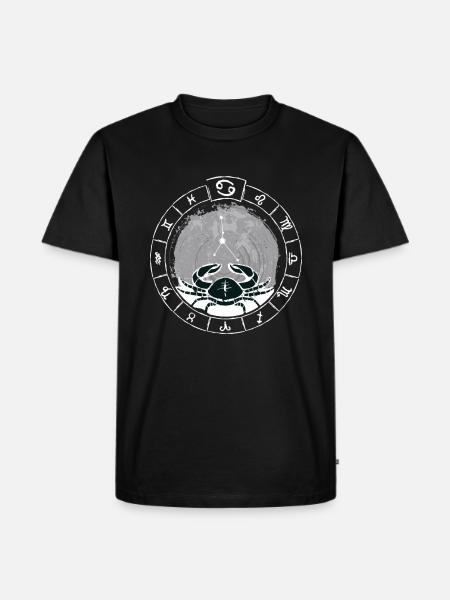 Zodiac sign Cancer - Zodiac sign - Birthday - Men's Premium Organic T-Shirt - black